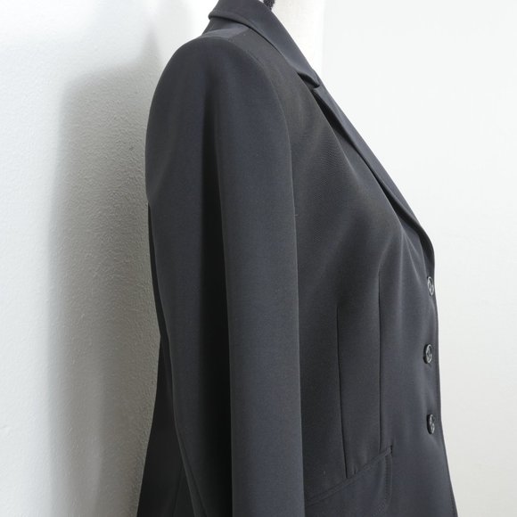 Made in Hungary of Benetton Black Button Up Size 46/US 16 Blazer Suit Jacket - Picture 7 of 9